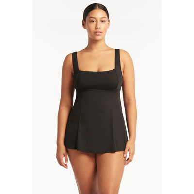 SEA LEVEL WMNS SQUARE NECK SWIM DRESS