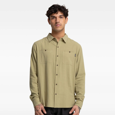 HURLEY MENS STATION SOLID LS SHIRT