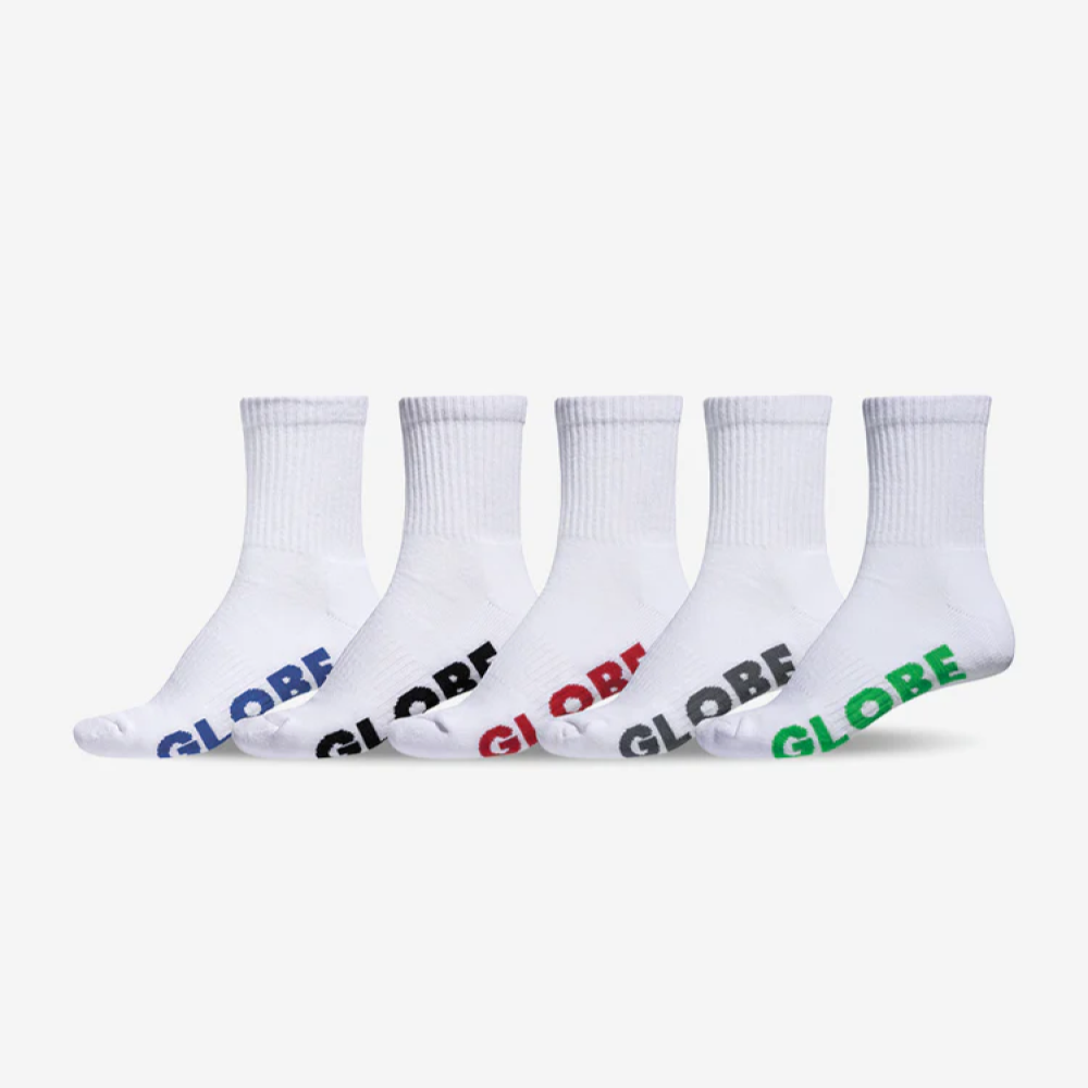 GLOBE UNISEX STEALTH CREW SOCKS 5PK