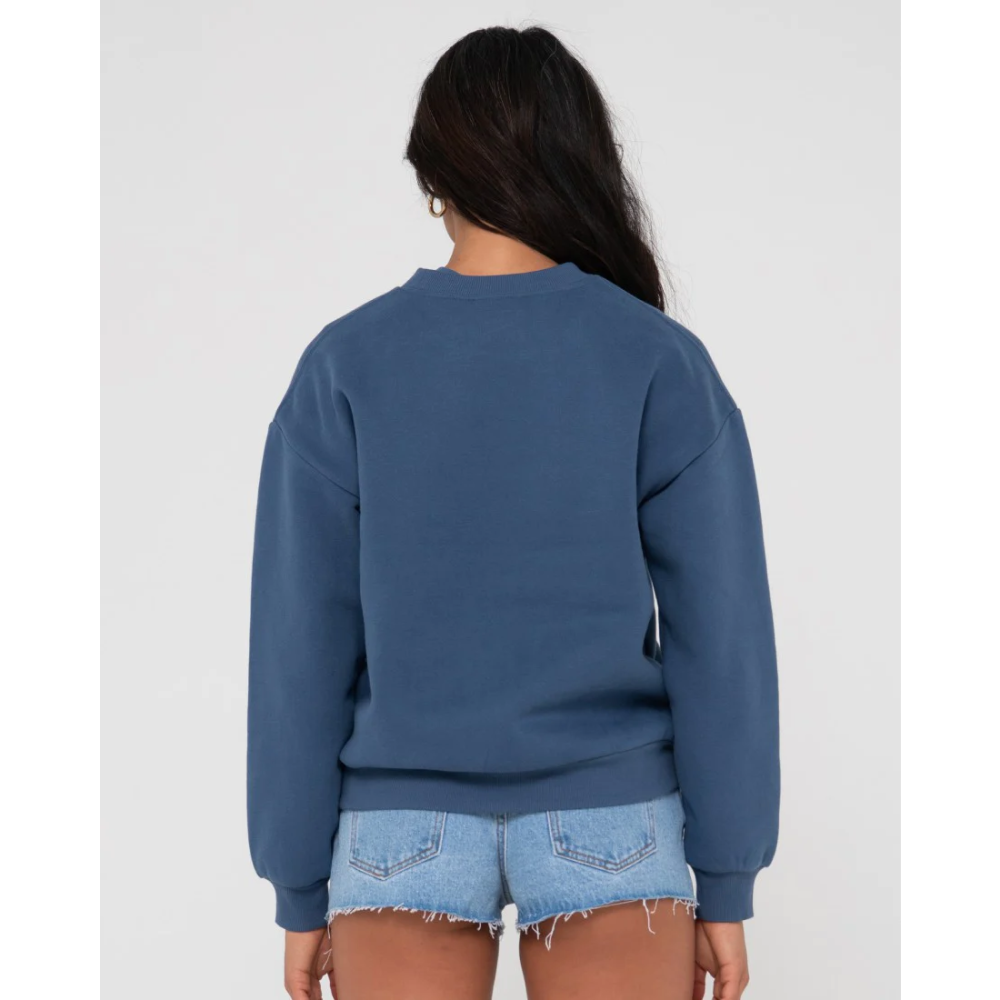 RUSTY WMNS SUNRISE RELAXED CREW FLEECE