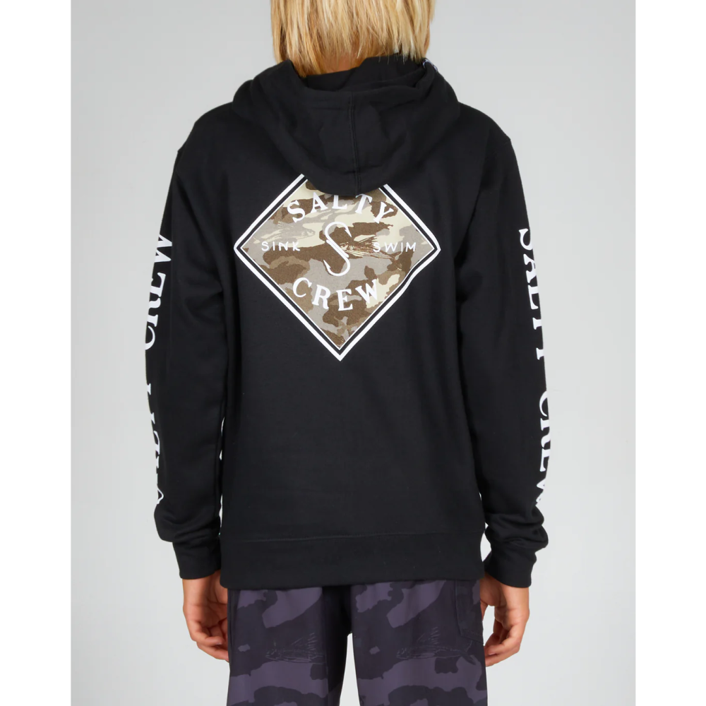 SALTY CREW YTH TIPPET LINEUP HOOD FLEECE