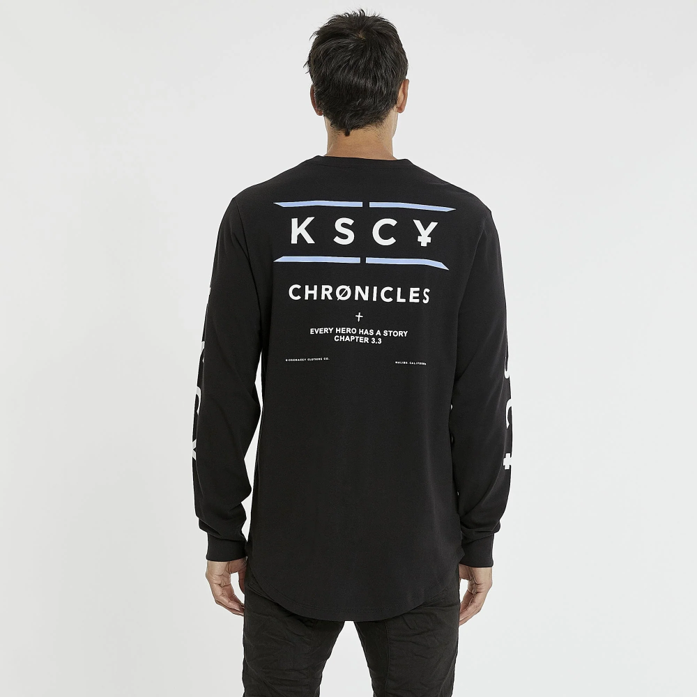 KISS CHACEY MENS TRANSPARENCY HEAVY DUAL CURVED L/S TEE