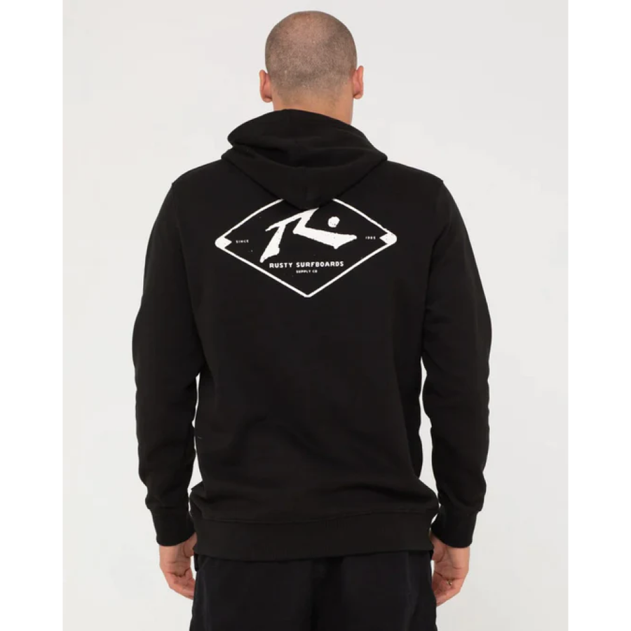 RUSTY MENS WULL WOLUME HOODIE