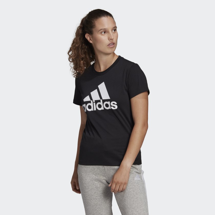 ADIDAS WMNS LOUNGEWEAR ESSENTIALS LOGO TEE