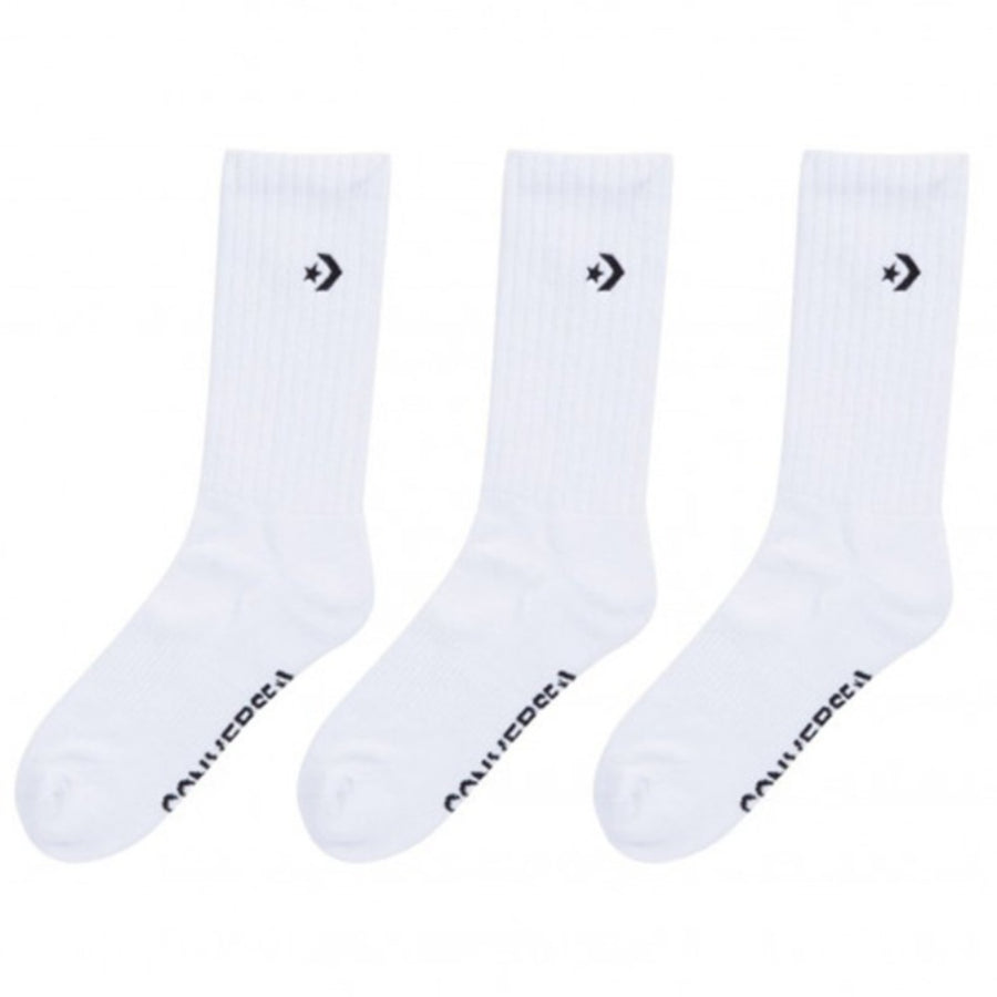 CONVERSE UNISEX STAR CHEVRON CREW SOCKS 3PK