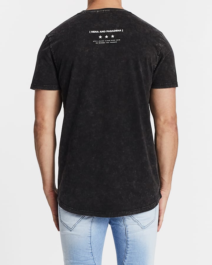 NENA & PASADENA MENS THUNDER SCOOP BACK TEE