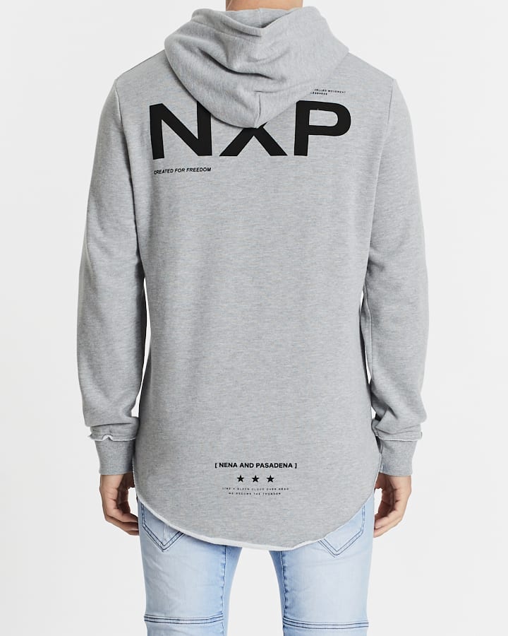 NENA & PASADENA MENS GENERATIONS DUAL CURVED HOODED SWEATER