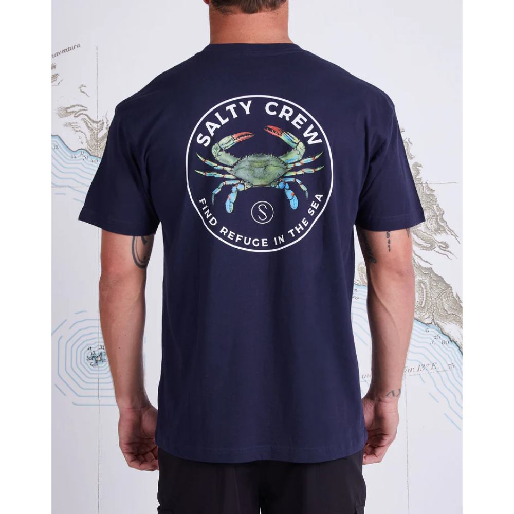 SALTY CREW MENS BLUE CRABBER PREMIUM S/S TEE