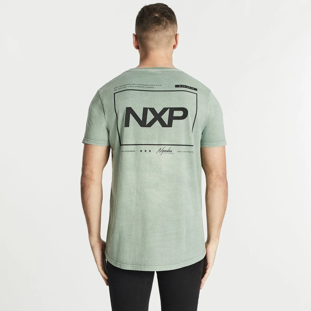 NENA & PASADENA MENS COMEBACK SCOOP BACK TEE