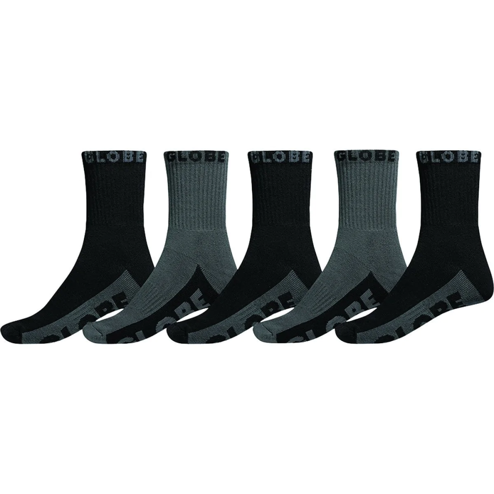 GLOBE MENS B/G CREW SOCKS 5PK