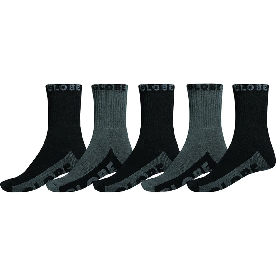 GLOBE MENS B/G CREW SOCKS 5PK