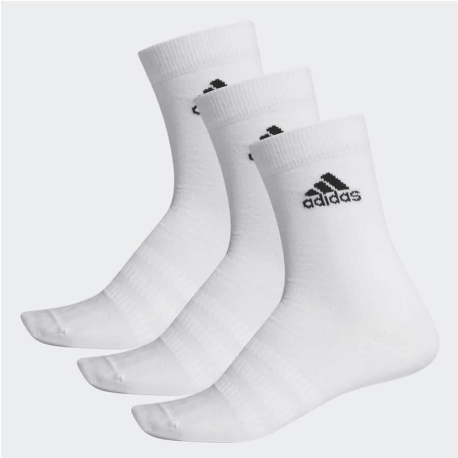 ADIDAS UNISEX LIGHT CREW SOCKS 3PK