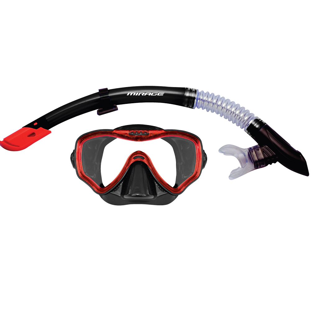 MIRAGE ADULT CRYSTAL MASK & SNORKEL SET