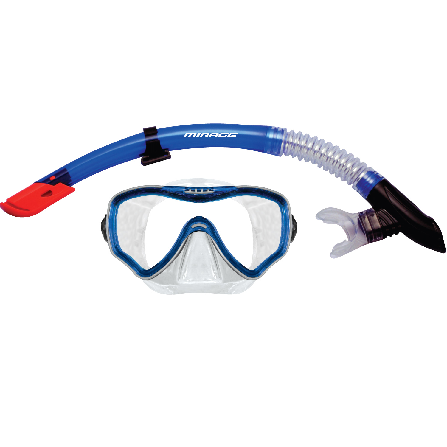 MIRAGE ADULT CRYSTAL MASK & SNORKEL SET