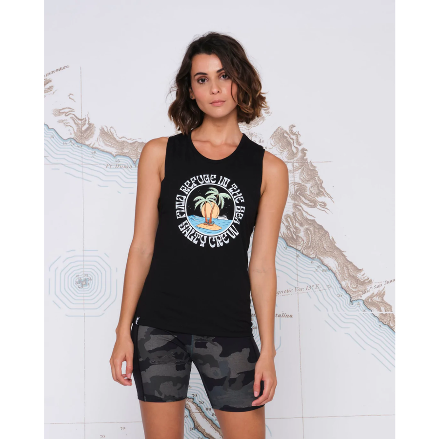 SALTY CREW WMNS DOS PALMS MUSCLE TANK