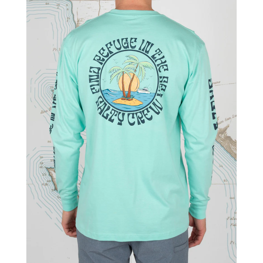 SALTY CREW MENS DOS PALMS PREMIUM L/S TEE