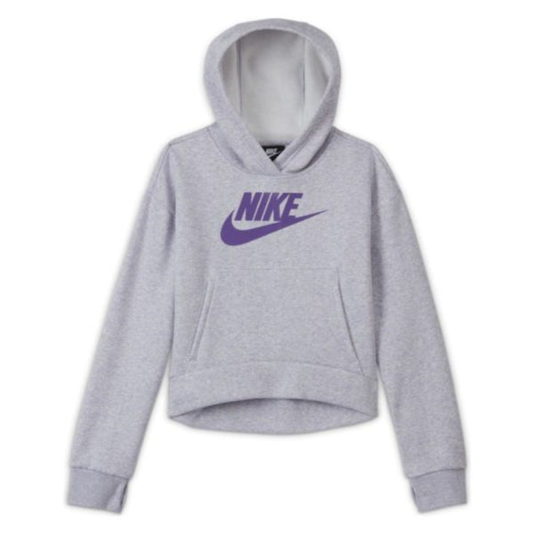 Grey cropped clearance nike hoodie