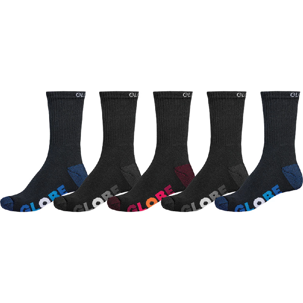 GLOBE YTH MULTI STRIPE CREW SOCKS