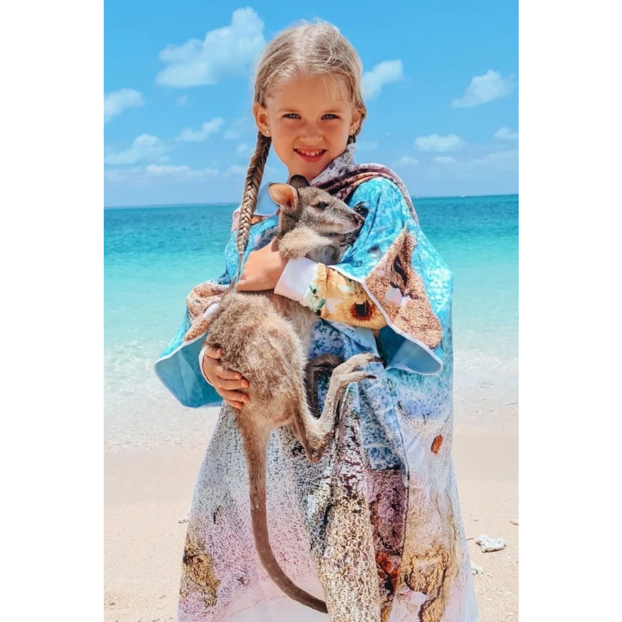 WILL & WIND YTH KALBARRI HOODED TOWEL