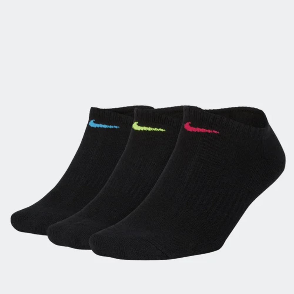 NIKE WMNS EVERYDAY CUSHION NO SHOW SOCKS 3PK