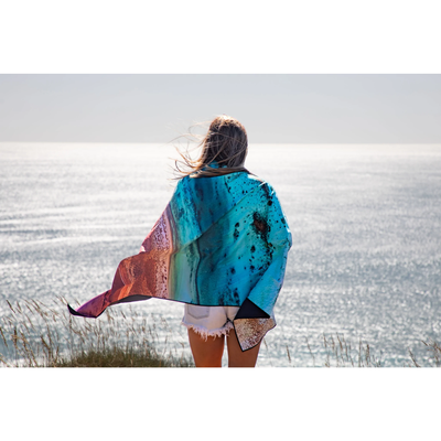 WILL & WIND NINGALOO FROM ABOVE TRAVEL TOWEL