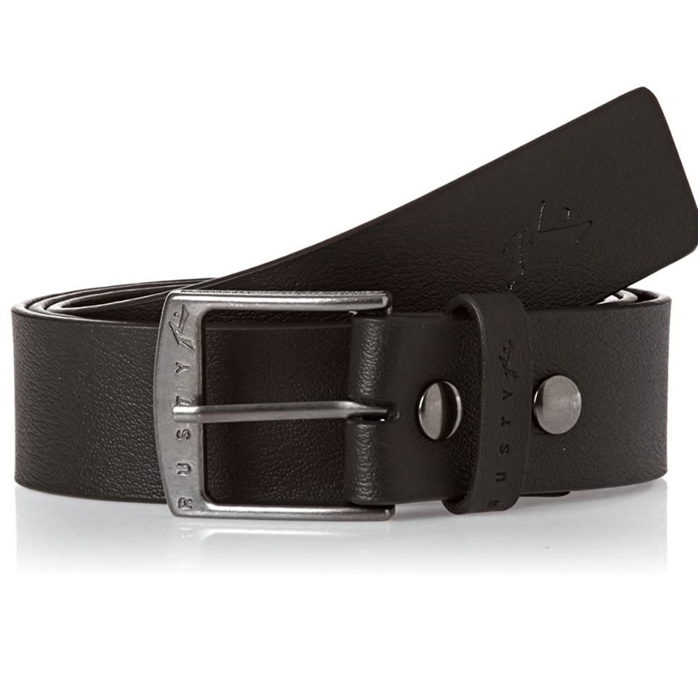 RUSTY MENS KINK LEATHER BELT