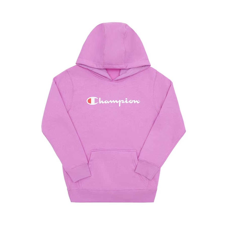 CHAMPION YTH SCRIPT HOODIE