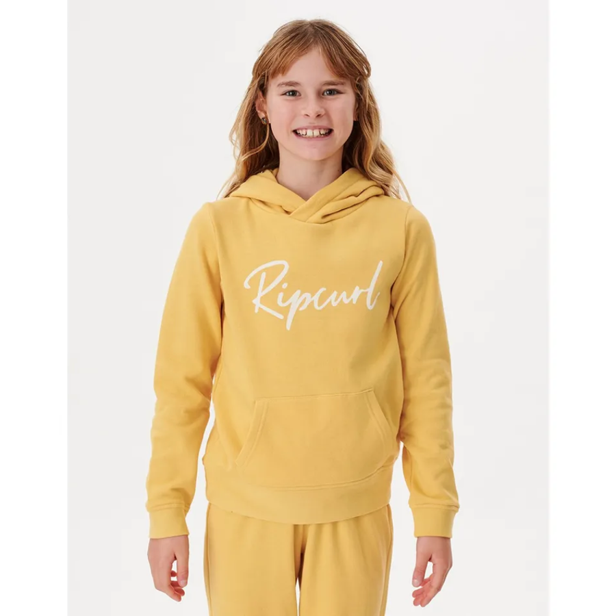 RIP CURL YTH SCRIPT LOGO HOOD