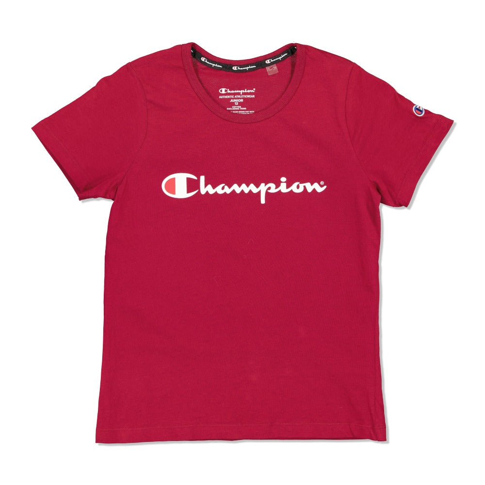 CHAMPION YTH SCRIPT S/S TEE