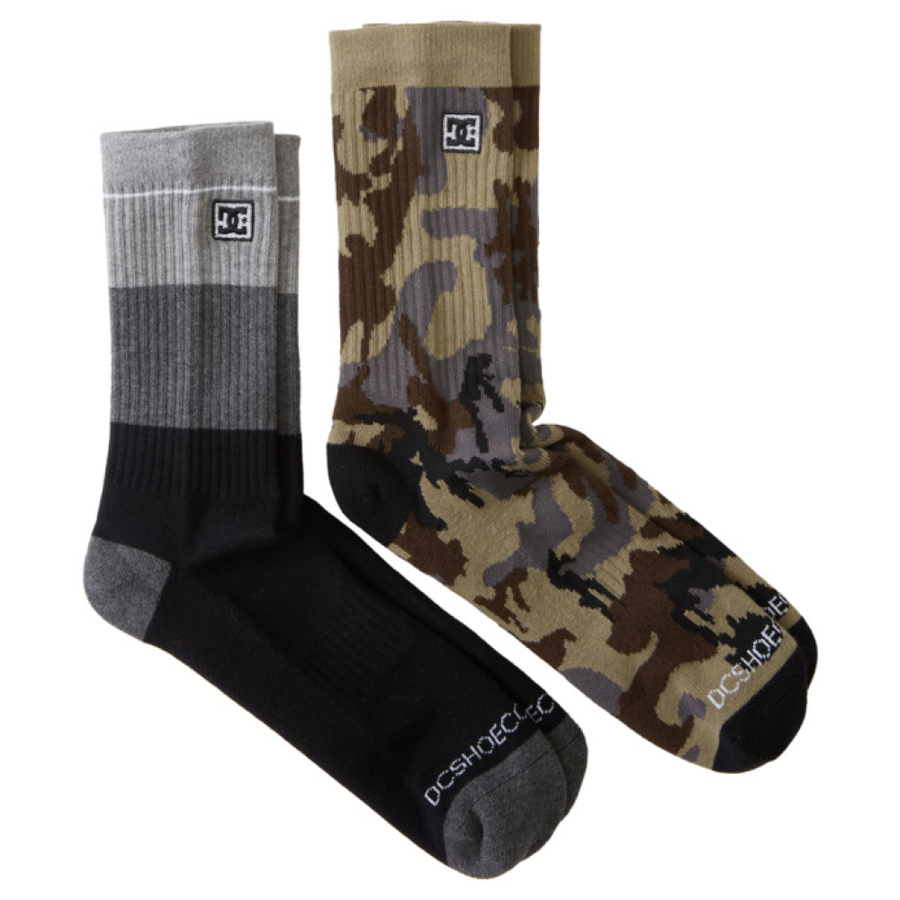 DC UNISEX SEASONAL CREW SOCKS 2PK