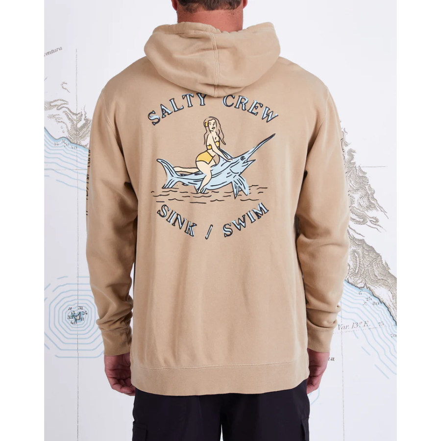 SALTY CREW MENS SIREN OVERDYED FLEECE