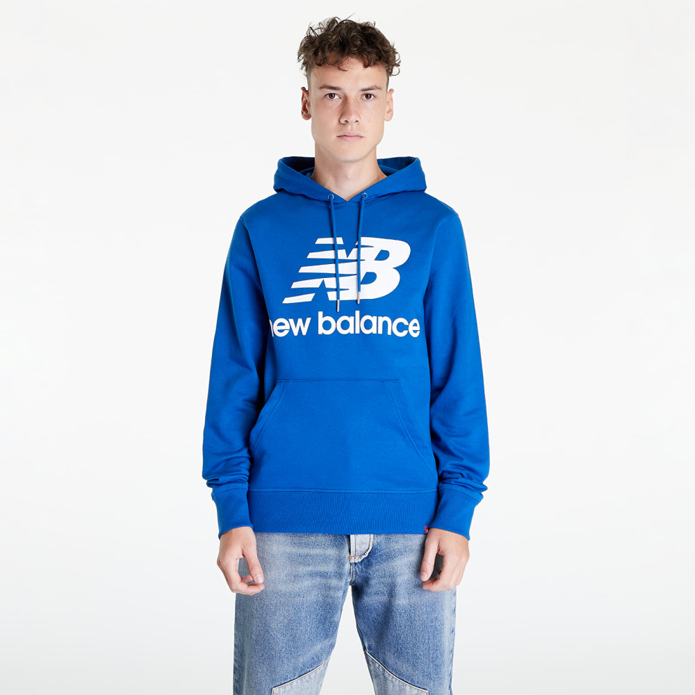 NEW BALANCE MENS ESSENTIAL STACKED LOGO PULLOVER