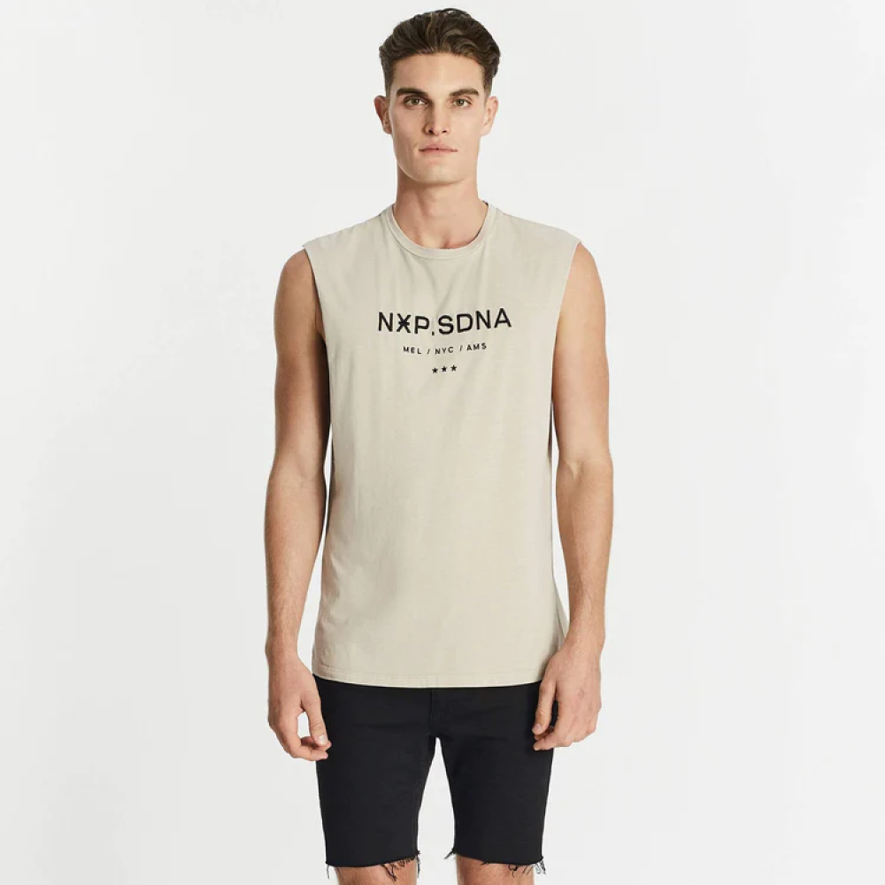 NENA & PASADENA MENS UNKNOWING SCOOP BACK MUSCLE