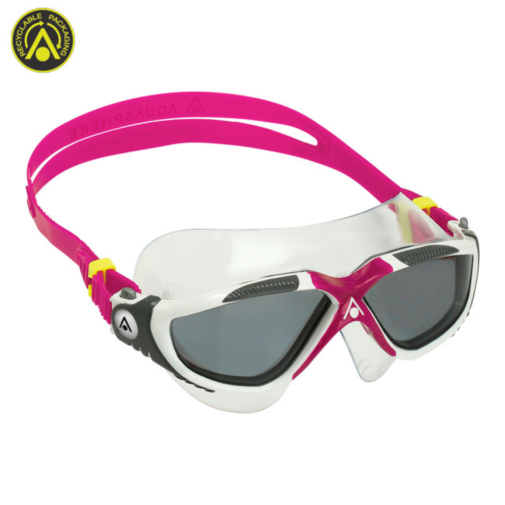 AQUA SPHERE ADULT MASK VISTA GOGGLE - SMOKE