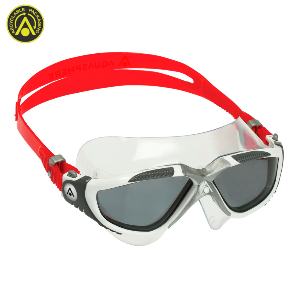 AQUA SPHERE ADULT MASK VISTA GOGGLE - SMOKE