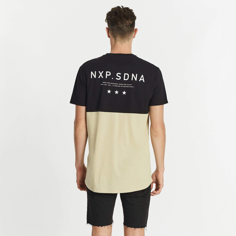 NENA & PASADENA MENS WORLDWIDE SCOOP BACK TEE