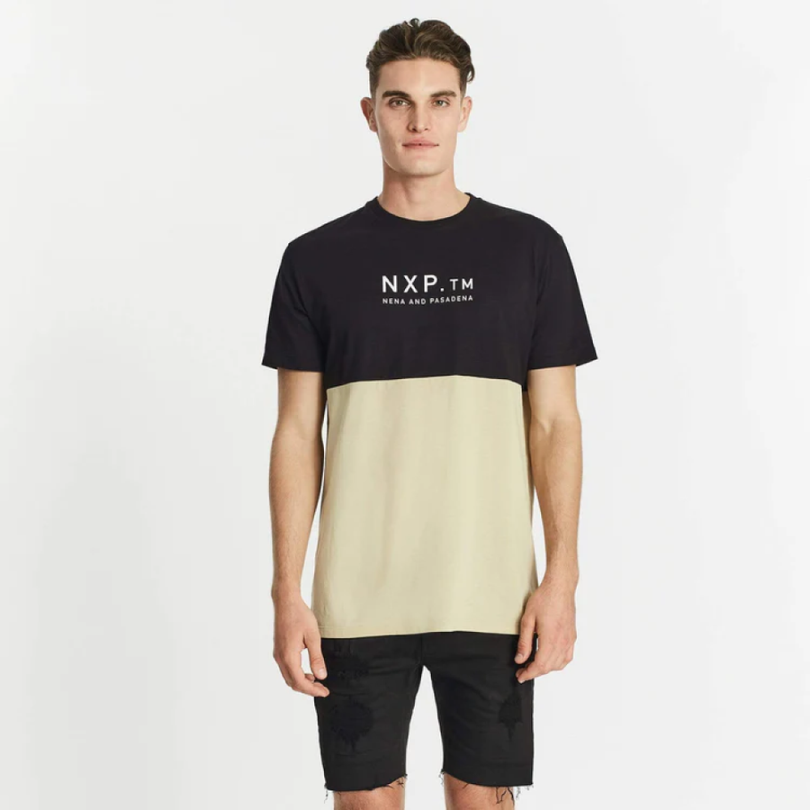 NENA & PASADENA MENS WORLDWIDE SCOOP BACK TEE