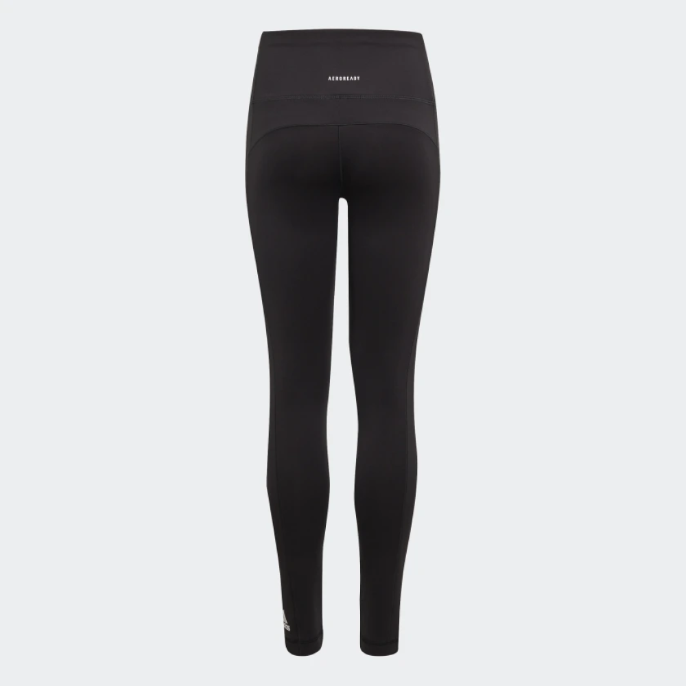 ADIDAS YTH BELIEVE THIS AEROREADY 3-STRIPES HIGH-RISE STRETCH TRAINING TIGHTS