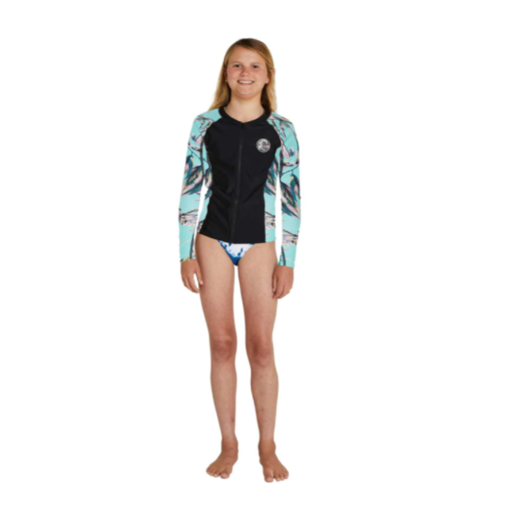 ONEILL YTH BAHIA FZ LS RASH VEST